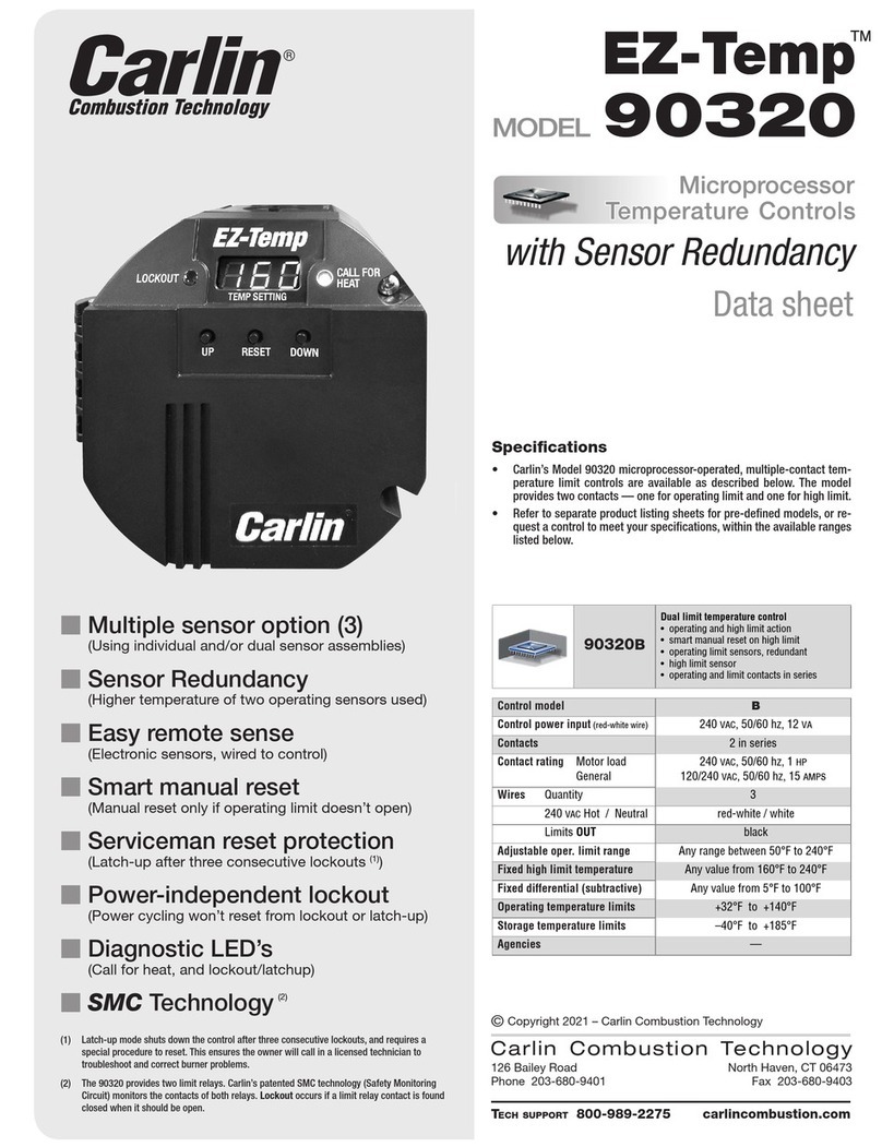 Carlin EZ-Temp 90320 User manual