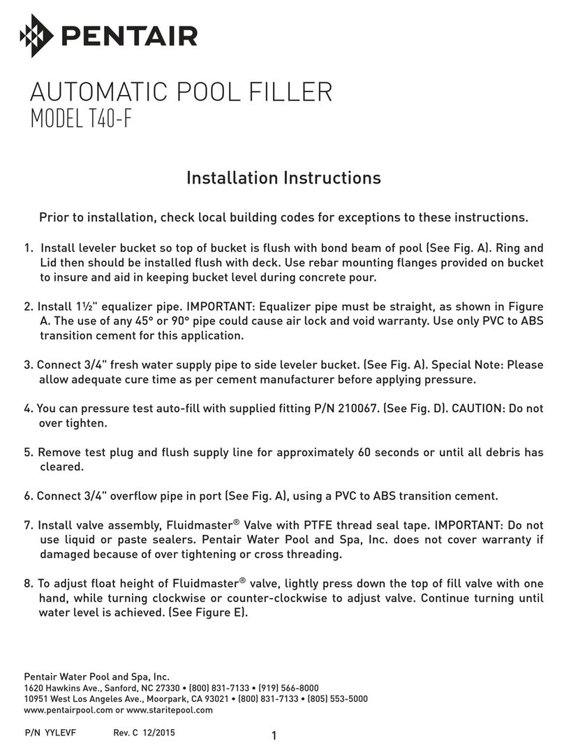 Pentair T40-F User manual