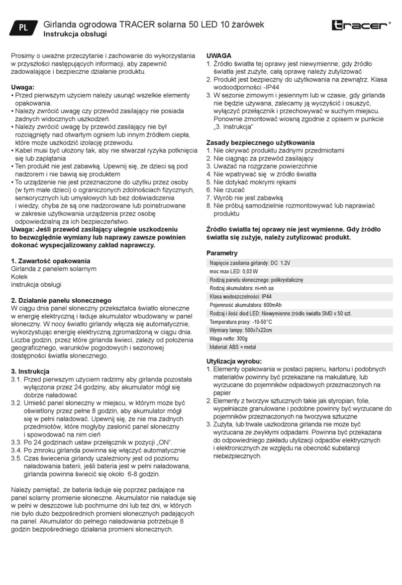 Tracer TRAOSW46829 User manual