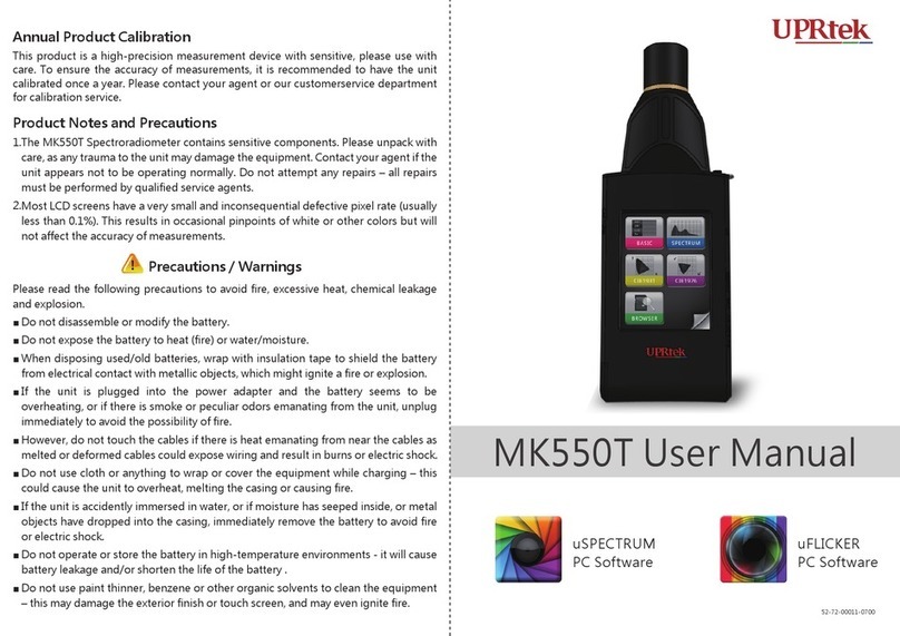 UPRtek MK550T user manual