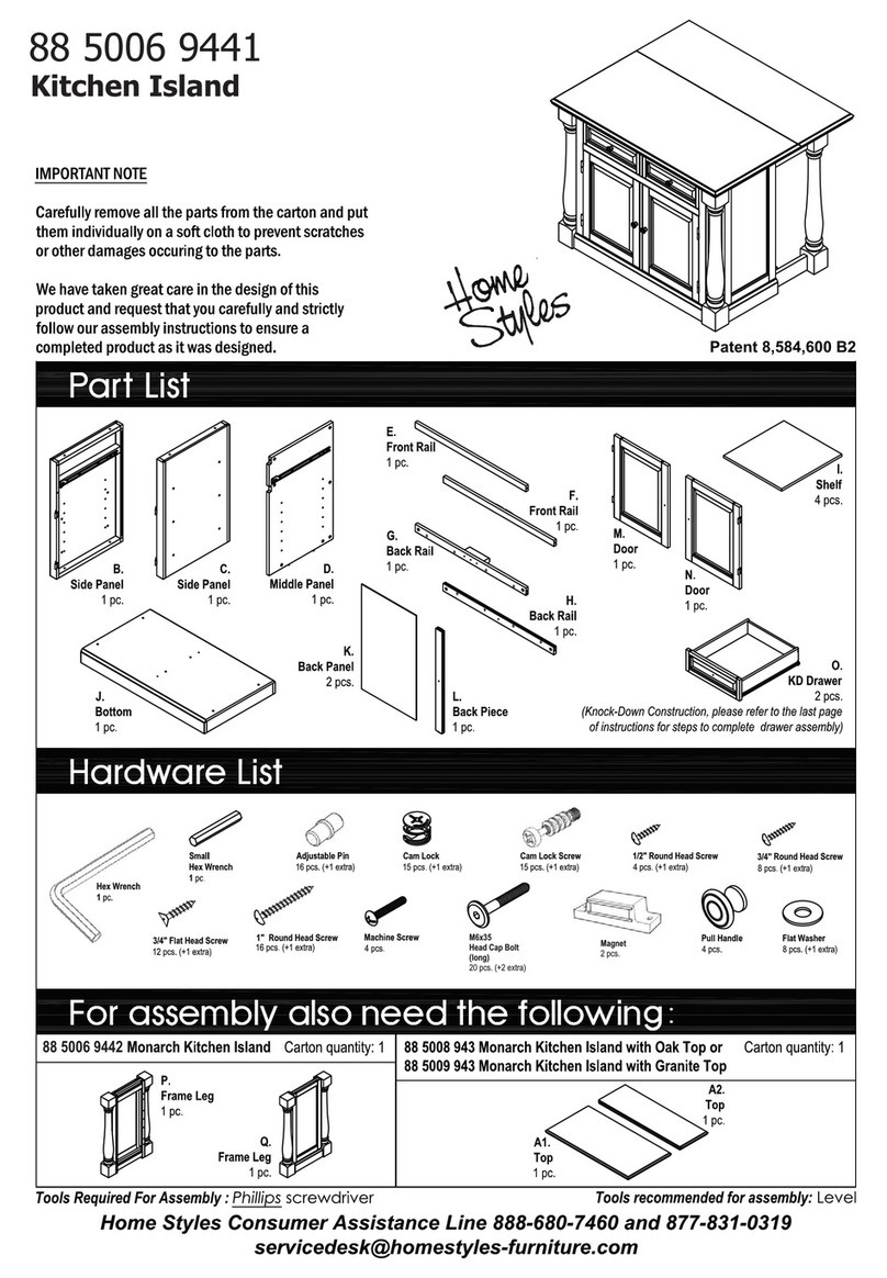Home Styles Kitchen Island 88 5006 9441 manual Home Styles Kitchen Island 88 5006 9441 manual