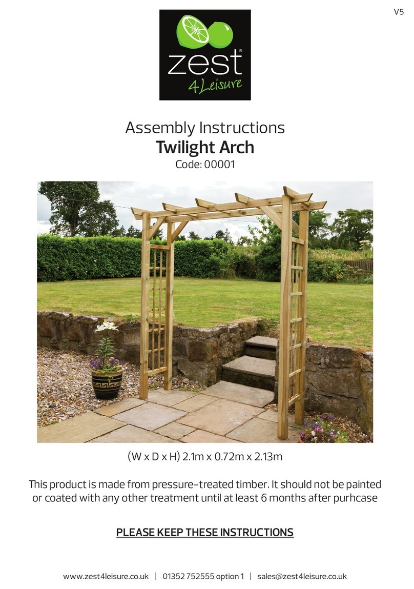 Zest 4 Leisure Twilight Arch 00001 Assembly instructions