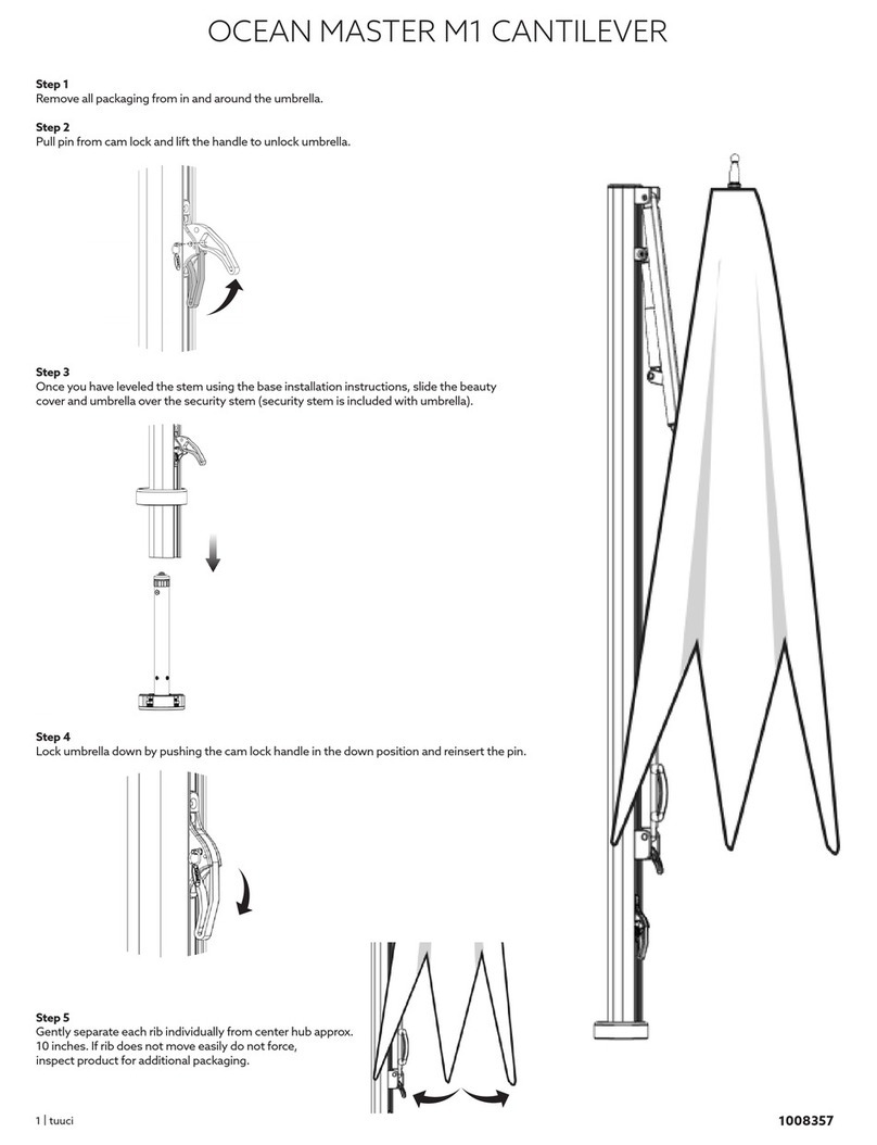 Tuuci OCEAN MASTER M1 CANTILEVER User manual
