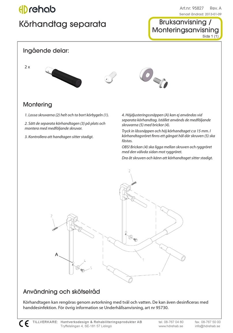 HD Rehab 95827 User manual HD Rehab 95827 User manual