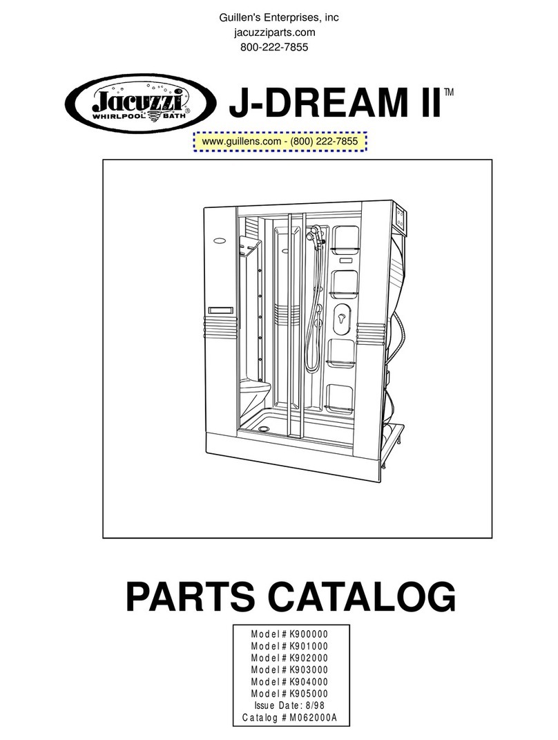 Jacuzzi J-DREAM II User manual Jacuzzi J-DREAM II User manual