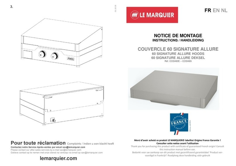 LE MARQUIER 60 SIGNATURE ALLURE COSA60E instructions
