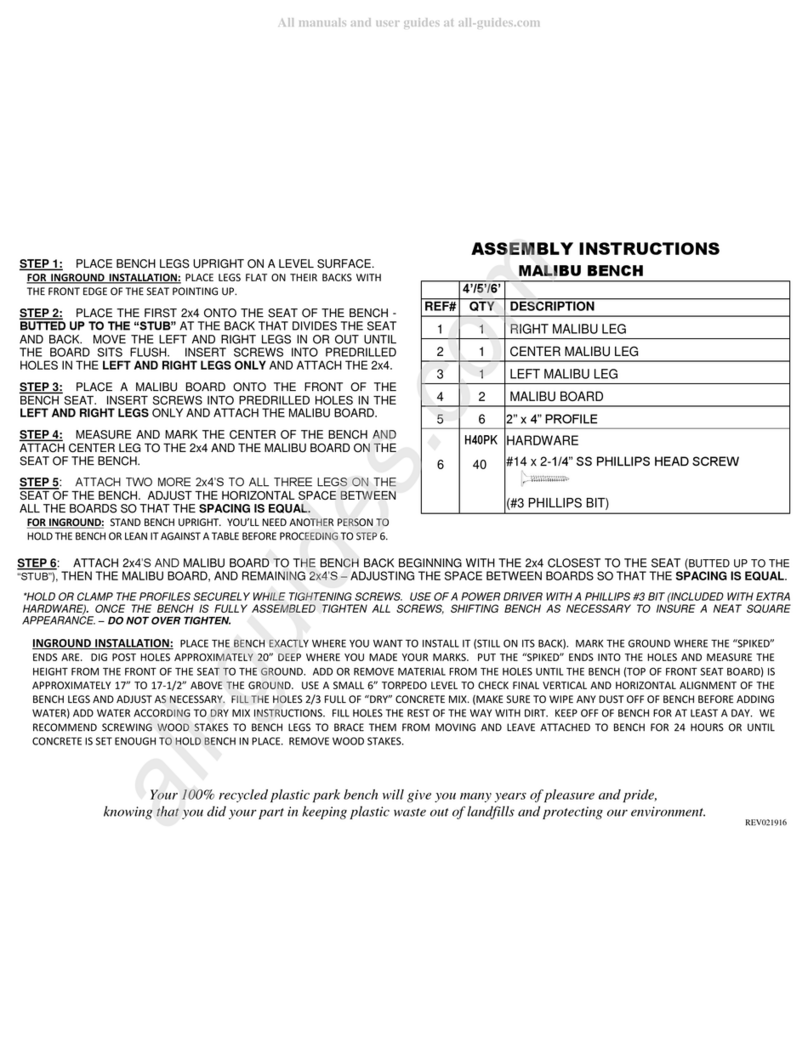 Markstaar Malibu Assembly instructions