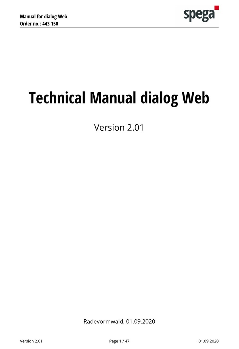 spega dialog Web Technical manual spega dialog Web Technical manual