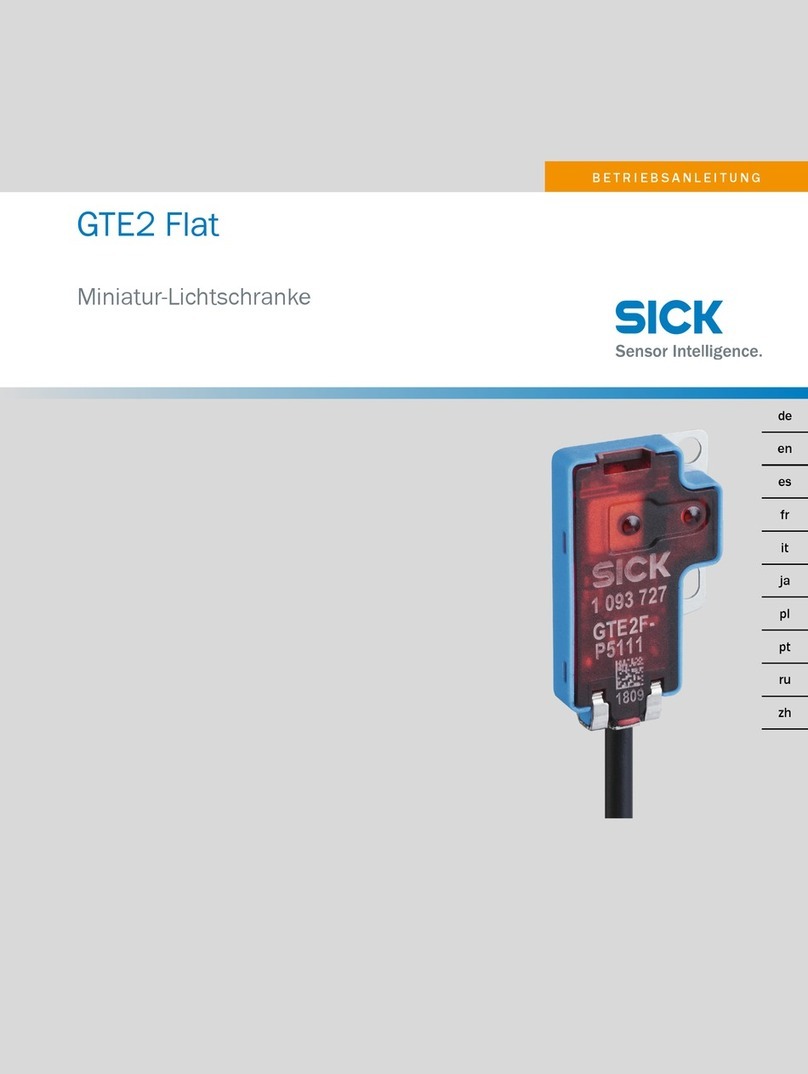 SICK GTE2 Flat G 2F- 14 Series User manual SICK GTE2 Flat G 2F- 14 Series User manual