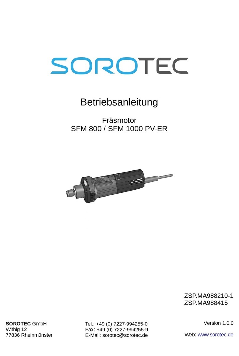 Sorotec SFM 800 manual