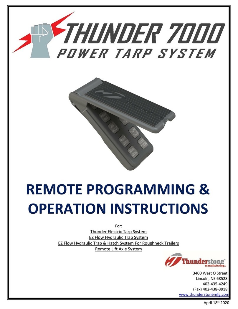 Thunderstone Thunder 7000 REMOTE PROGRAMMING & OPERATION INSTRUCTIONS