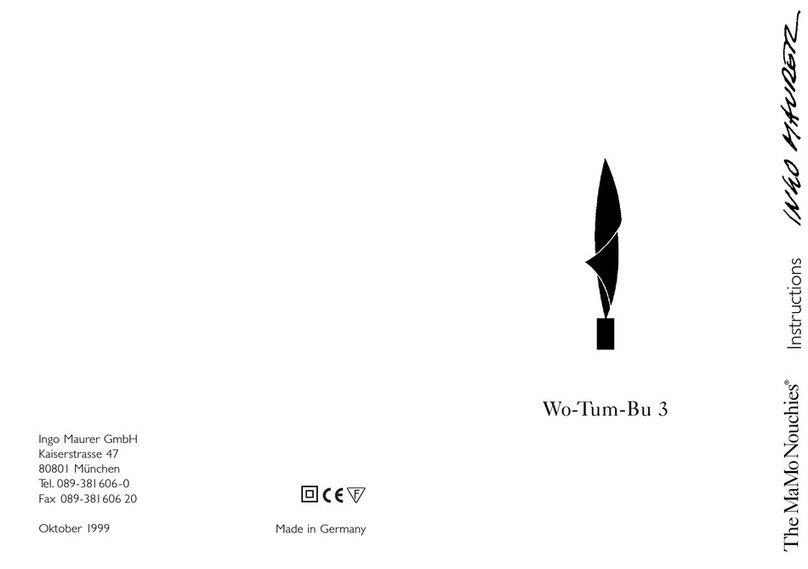 Ingo Maurer The MaMo Nouchies Wo-Tum-Bu 3 instructions