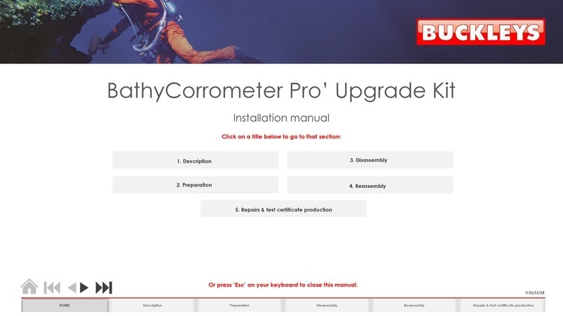 Buckleys BathyCorrometer Pro' installation manual