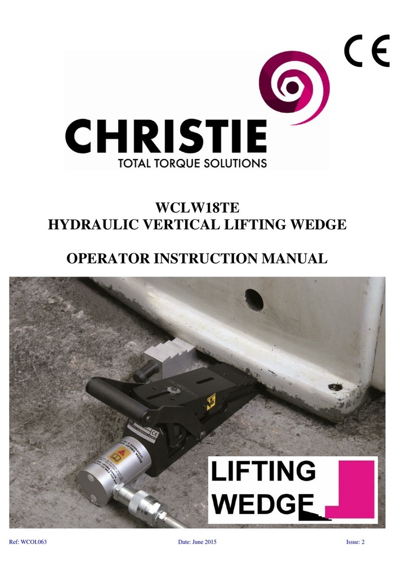 Christie WCLW18TE Operator's instruction manual