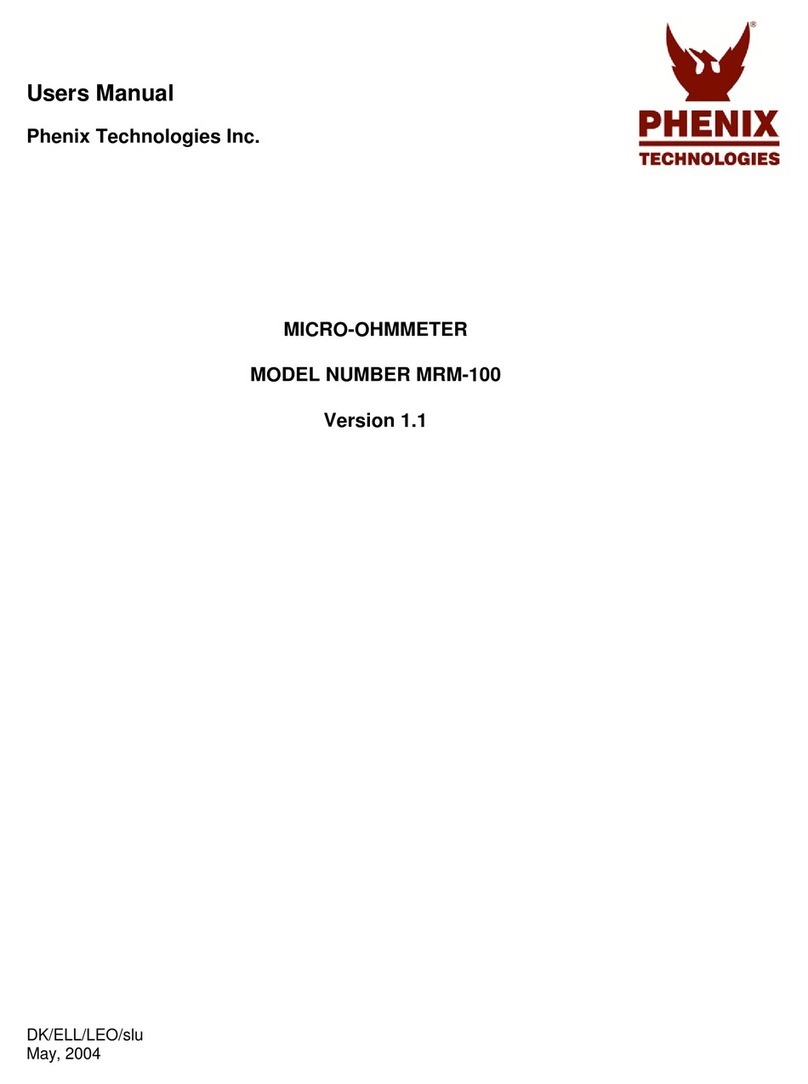 Phenix Technologies MRM-100 User manual Phenix Technologies MRM-100 User manual
