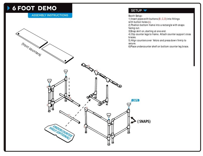 Great Gazebo 6 FOOT DEMO Assembly instructions