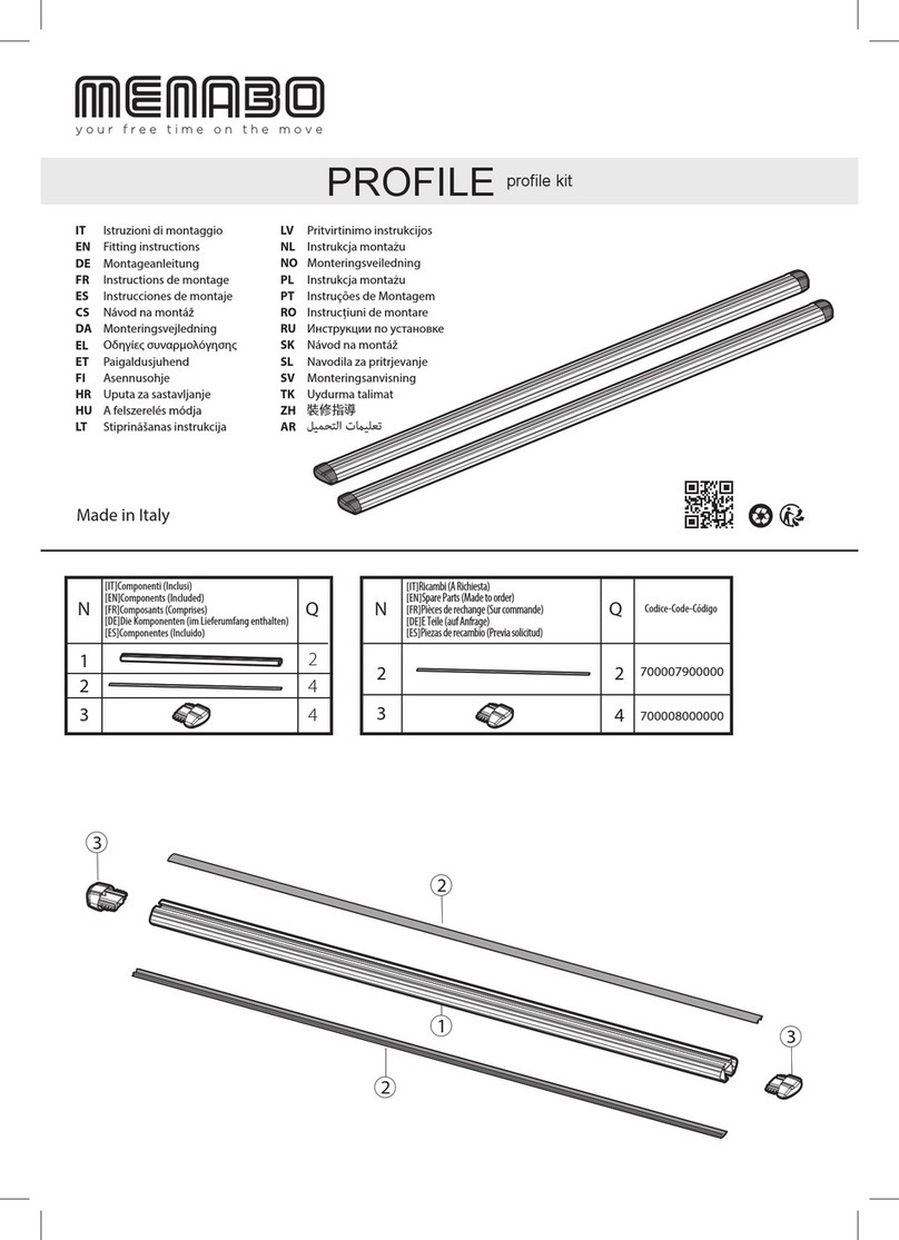 Menabo PROFILE User manual Menabo PROFILE User manual