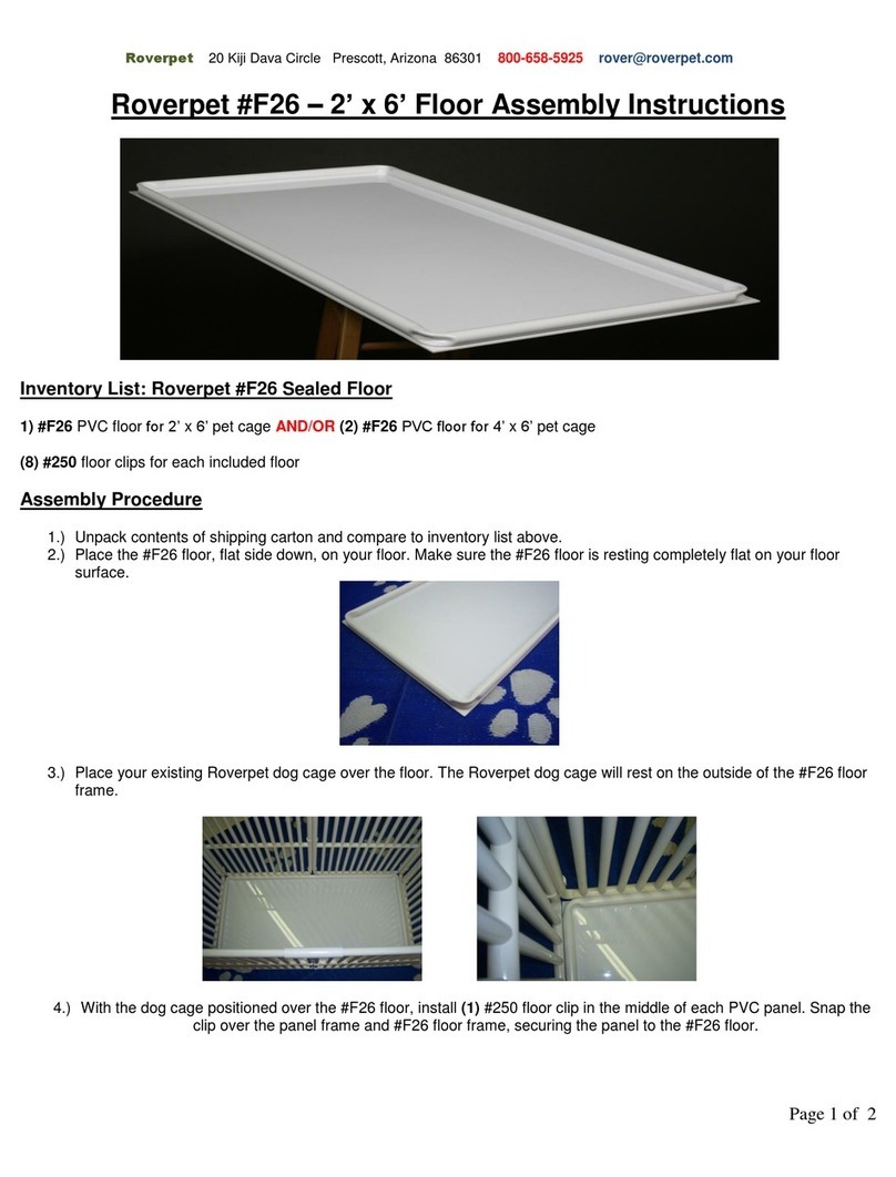 Roverpet F26 Assembly instructions