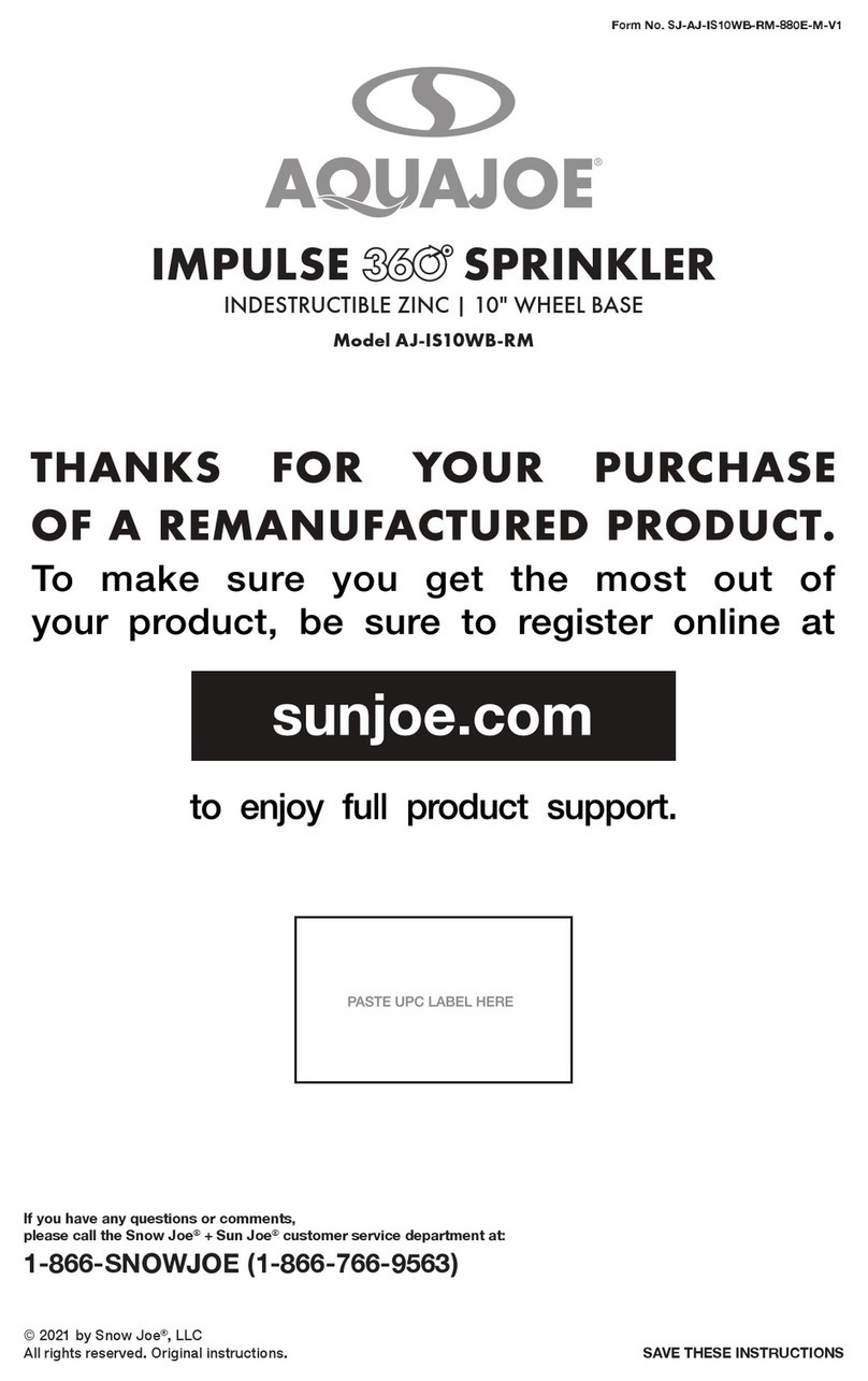 SNOWJOE AQUAJOE AJ-IS10WB-RM manual