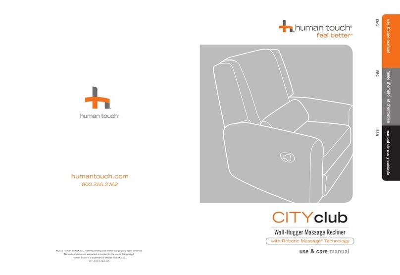 Human Touch CITYclub ht3010 Use & care manual
