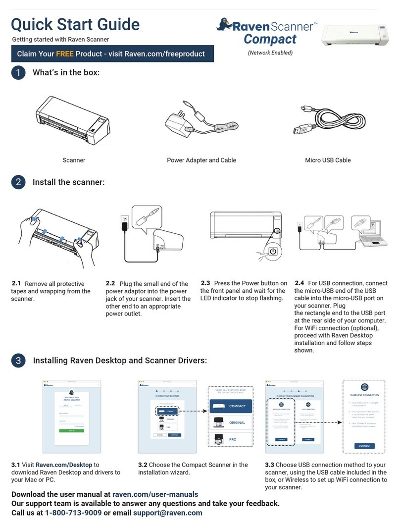 Raven Scanner Compact quick start guide