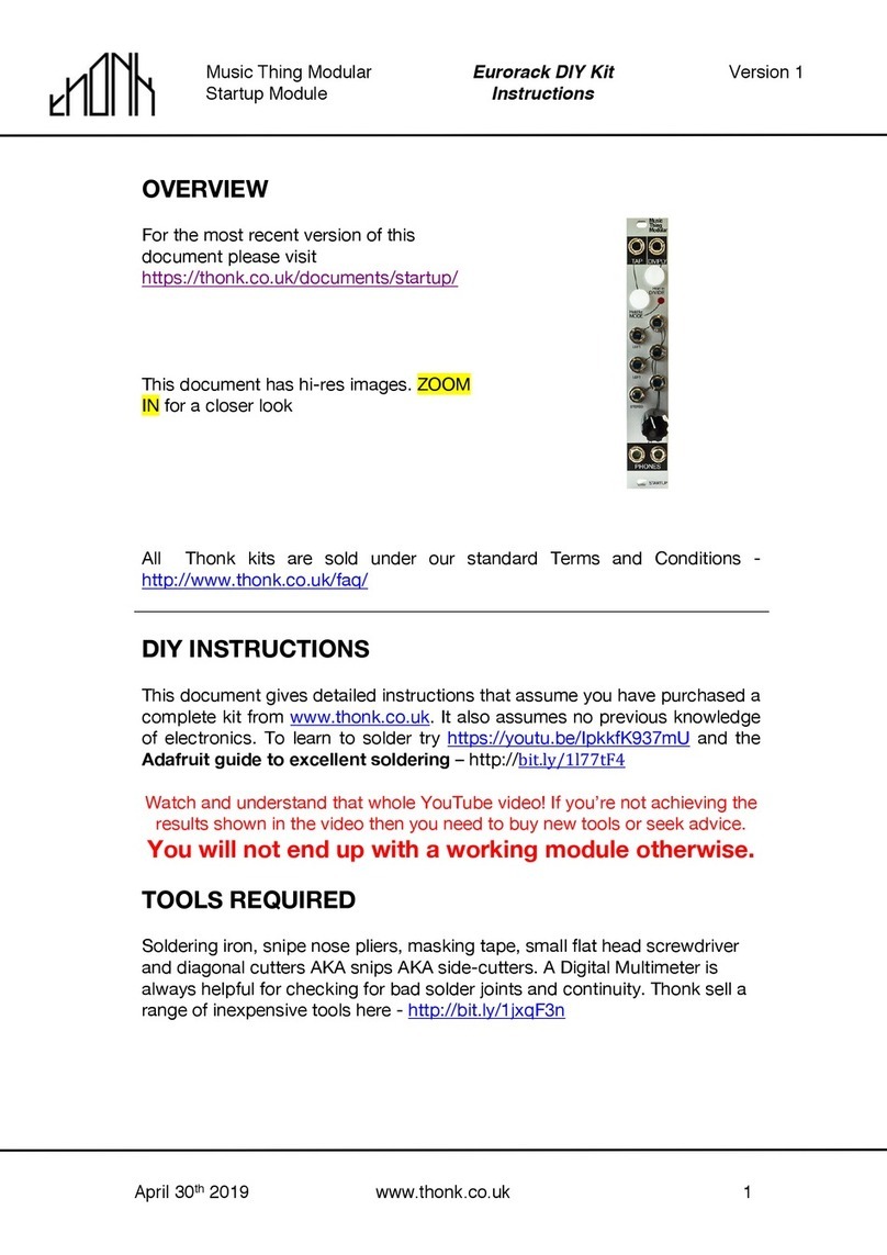 Thonk Eurorack instructions