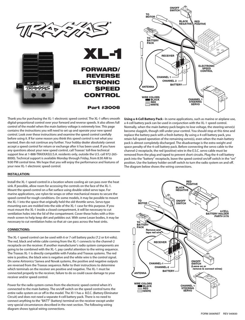 Traxxas XL-1 quick start guide