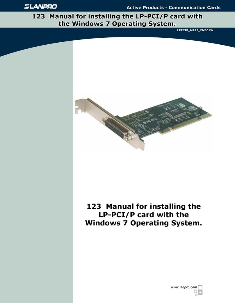 Lanpro LP-PCI/P User manual