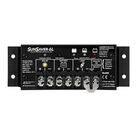 Morningstar SunSaver SS-6 quick start guide