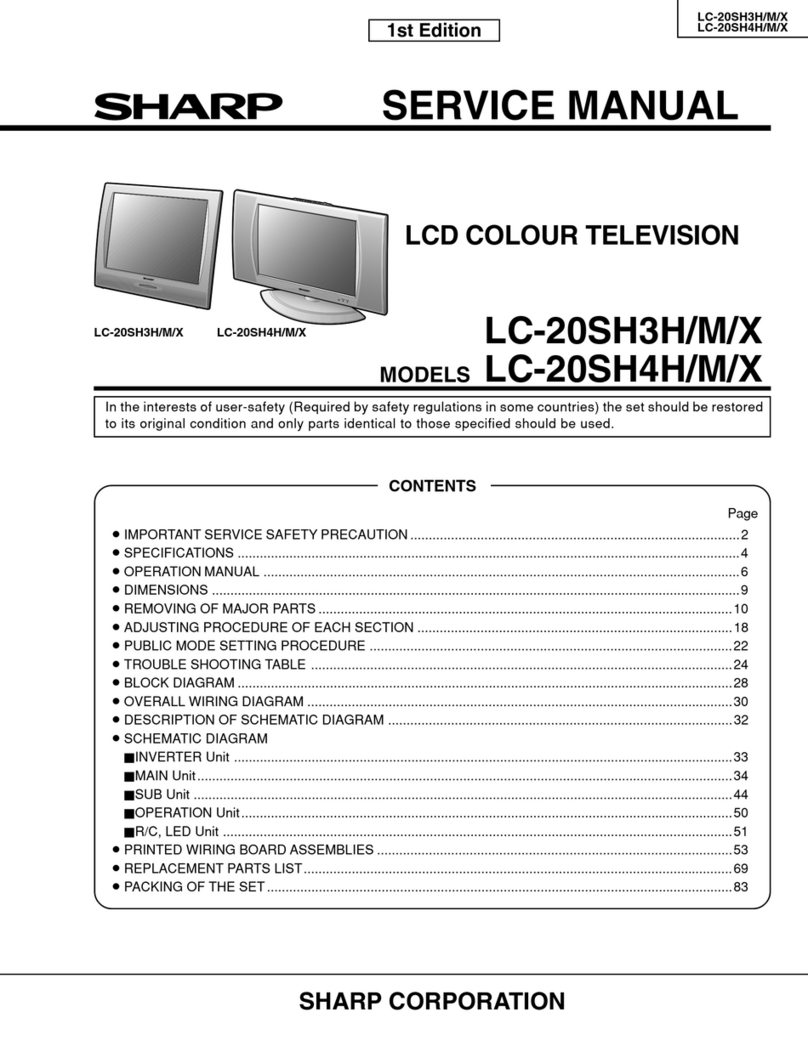 Sharp LC-20SH3H User manual