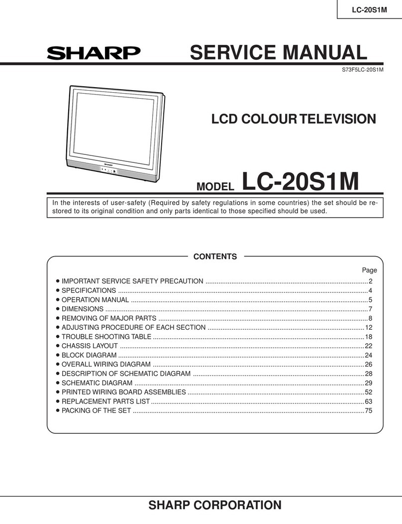 Sharp Aquos LC-20S1M User manual