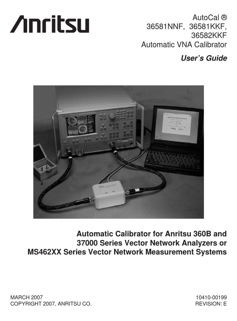 Anritsu AutoCal 36581NNF user guide