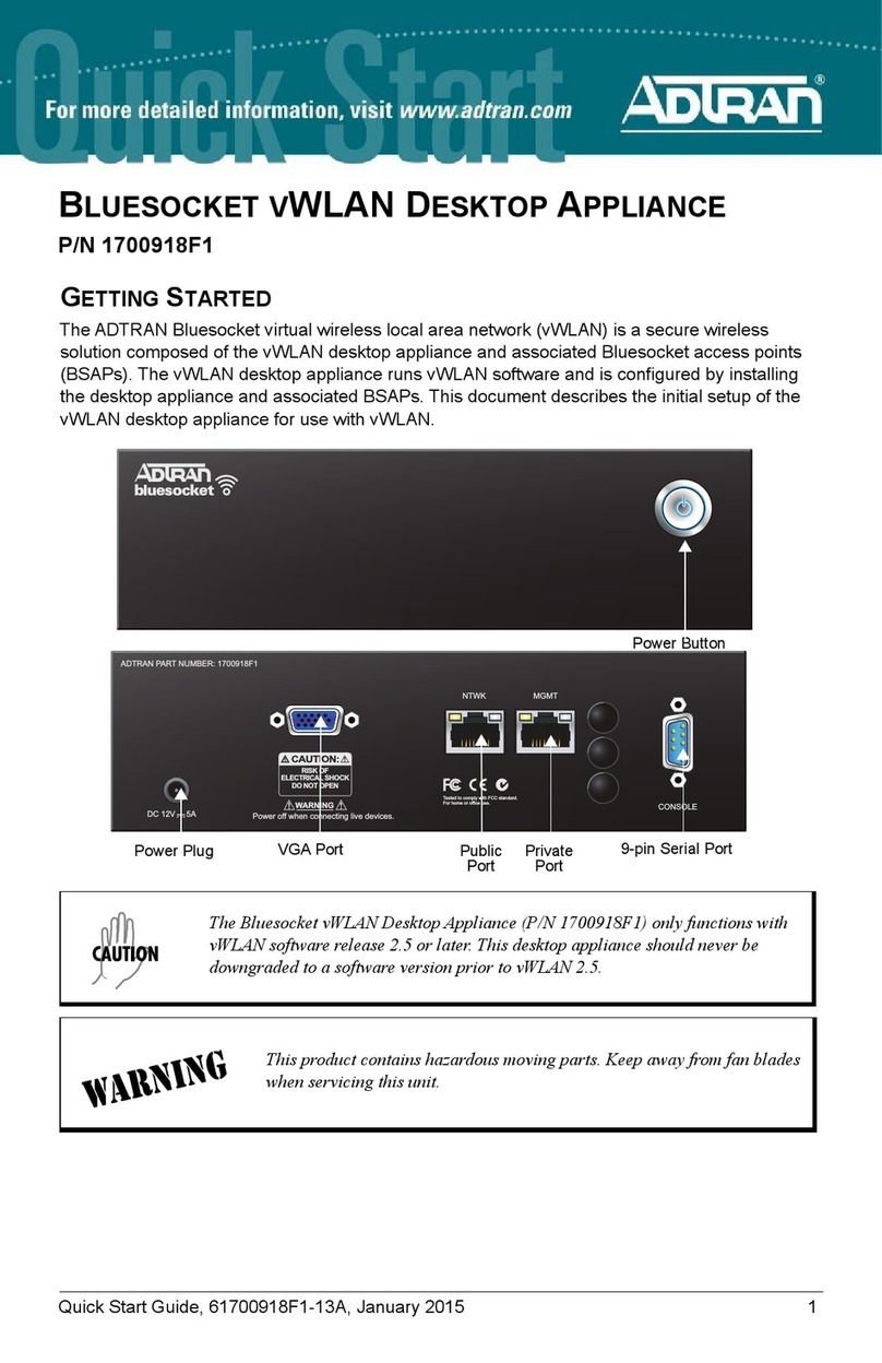 ADTRAN BLUESOCKET VWLAN quick start