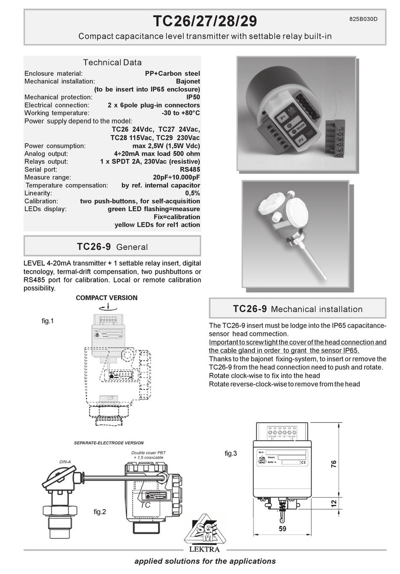 SGM LEKTRA TC26 User manual