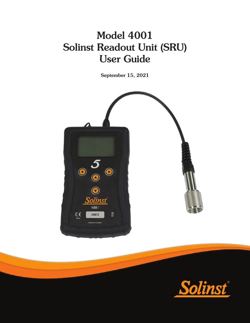 Solinst SRU 4001 user guide