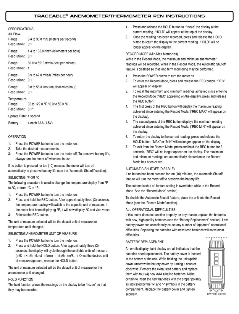 Control Company TRACEABLE 3650 instructions