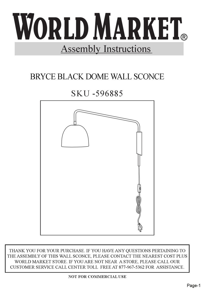 World Market BRYCE 596885 Assembly instructions