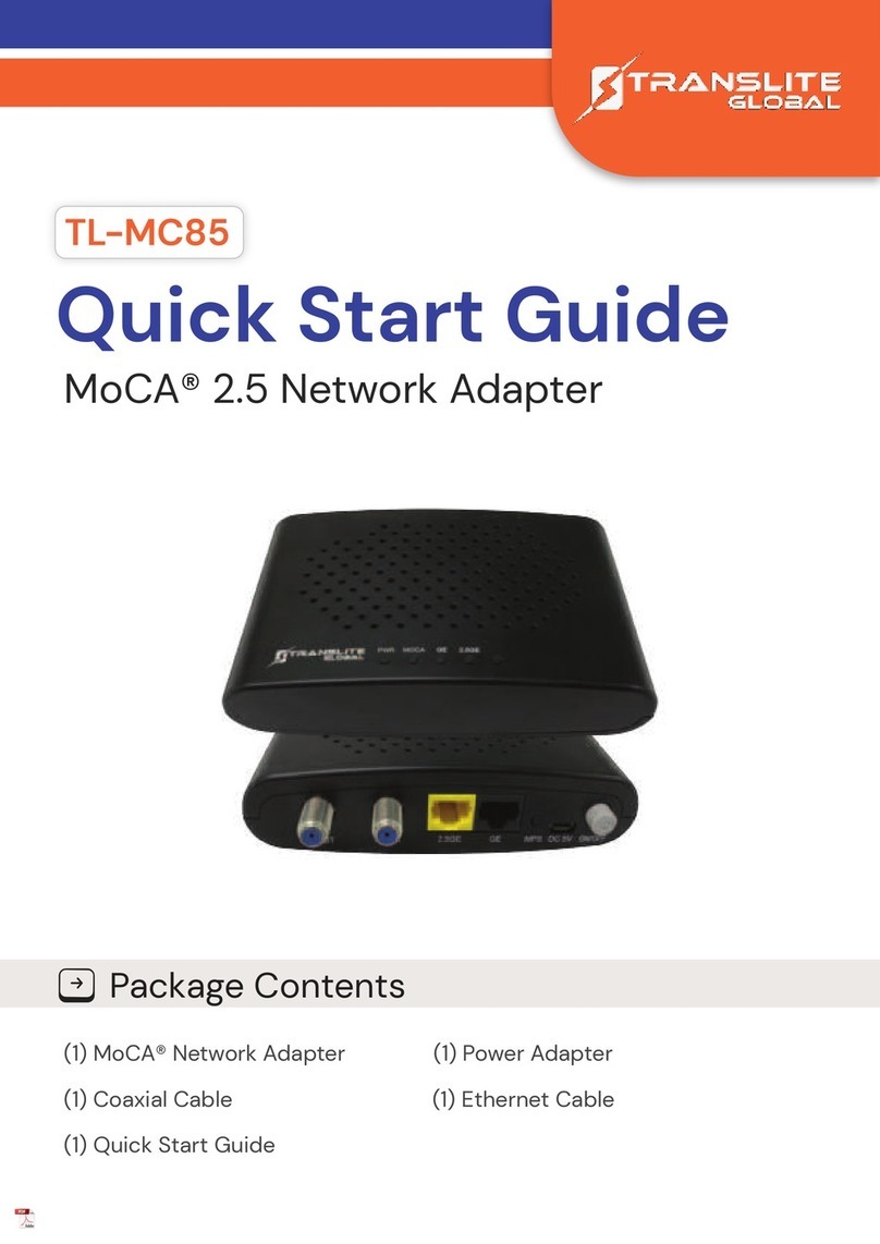 TransLite TL-MC85 quick start guide TransLite TL-MC85 quick start guide