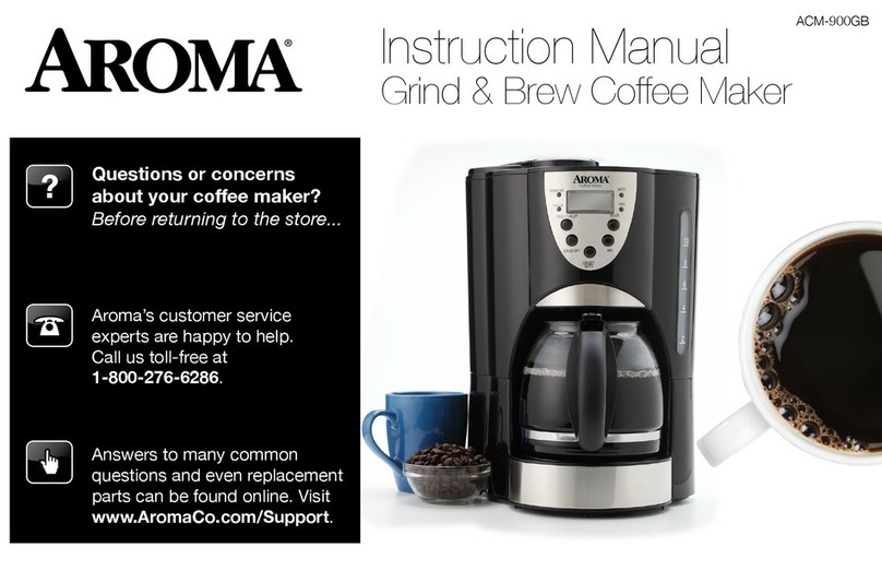 Aroma ACM-900GB instruction manual
