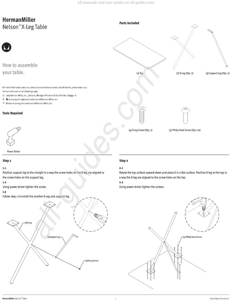 Herman Miller Nelson User manual Herman Miller Nelson User manual