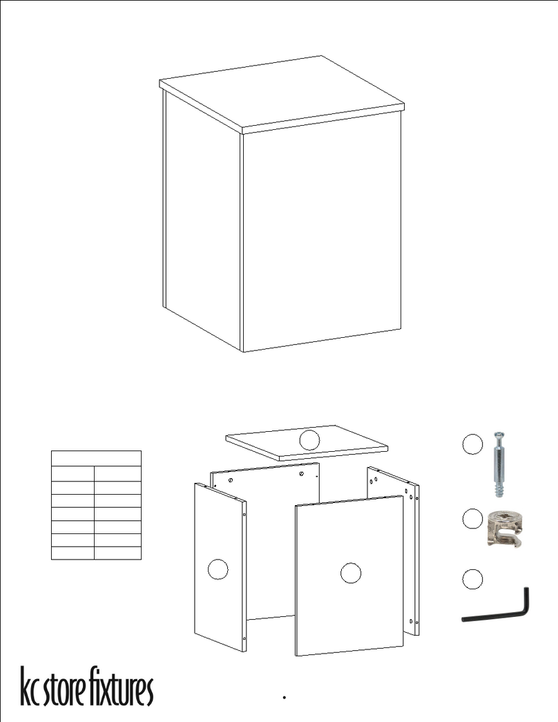 KC STORE FIXTURES 56082 Assembly instructions