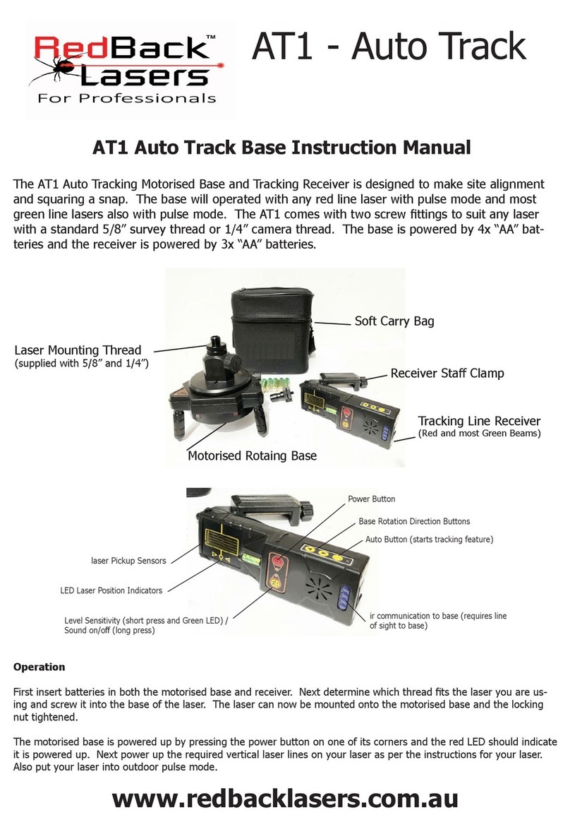 RedBack Lasers AT1 instruction manual