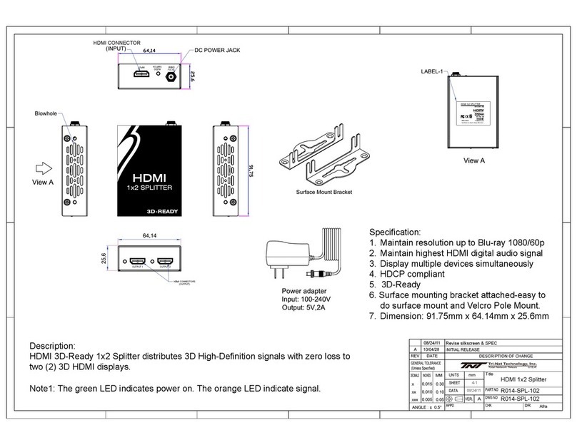 TNT R014-SPL-102 quick start guide