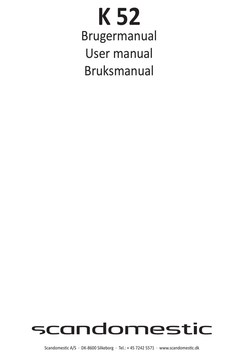 Scandomestic K 52 User manual