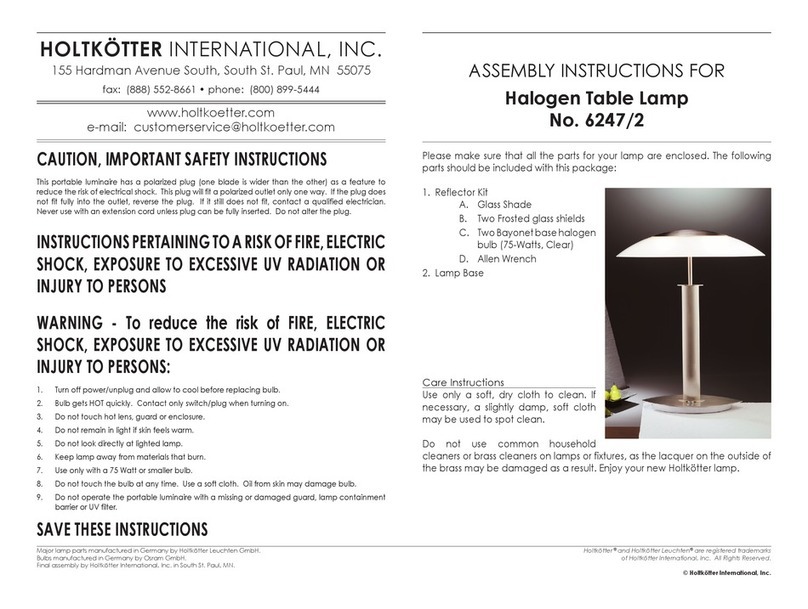 Holtkoetter 6247/2 Assembly instructions