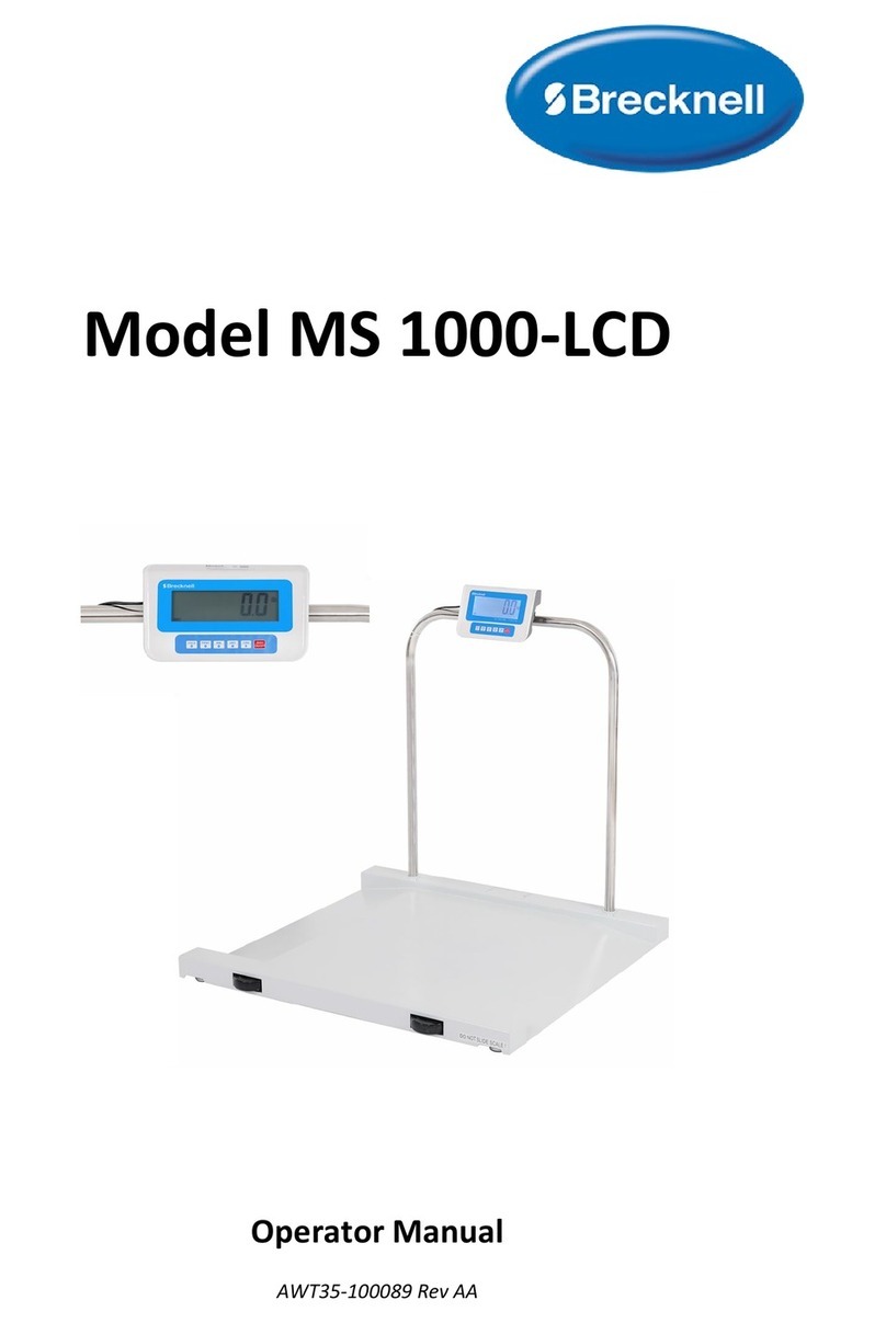 Brecknell MS 1000-LCD Operator's manual