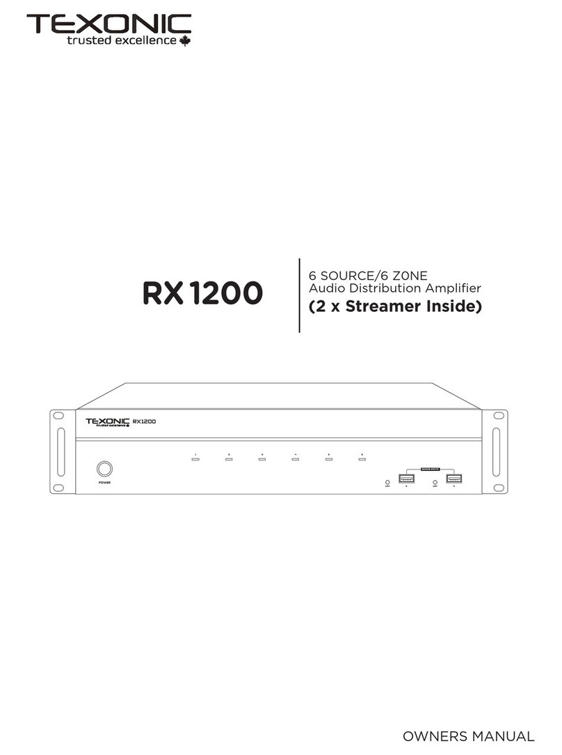 TEXONIC RX 1200 User manual