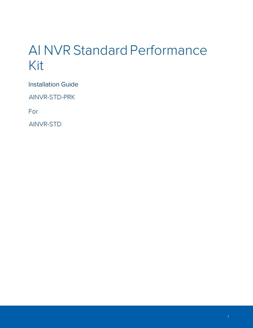 Avigilon AI NVR Standard Performance Kit installation guide