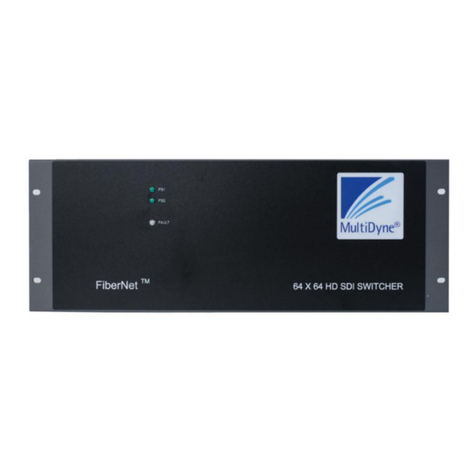 MultiDyne FiberNet FN-64-CHAS instruction manual
