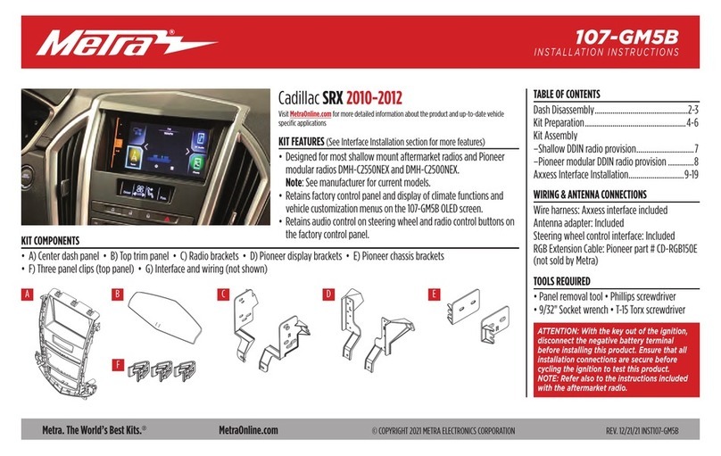 Metra Electronics 107-GM5B installation instructions Metra Electronics 107-GM5B installation instructions